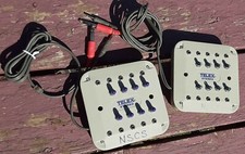 Lot of 2, 1/4" or 3.5mm to 10 x Stereo 3.5mm Telex Headphone Splitter w/ Volume