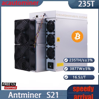 Antminer S21+ 235T 3877W ASIC Miner Algorithm SHA-256 BTC Asic Miner BTC Miner