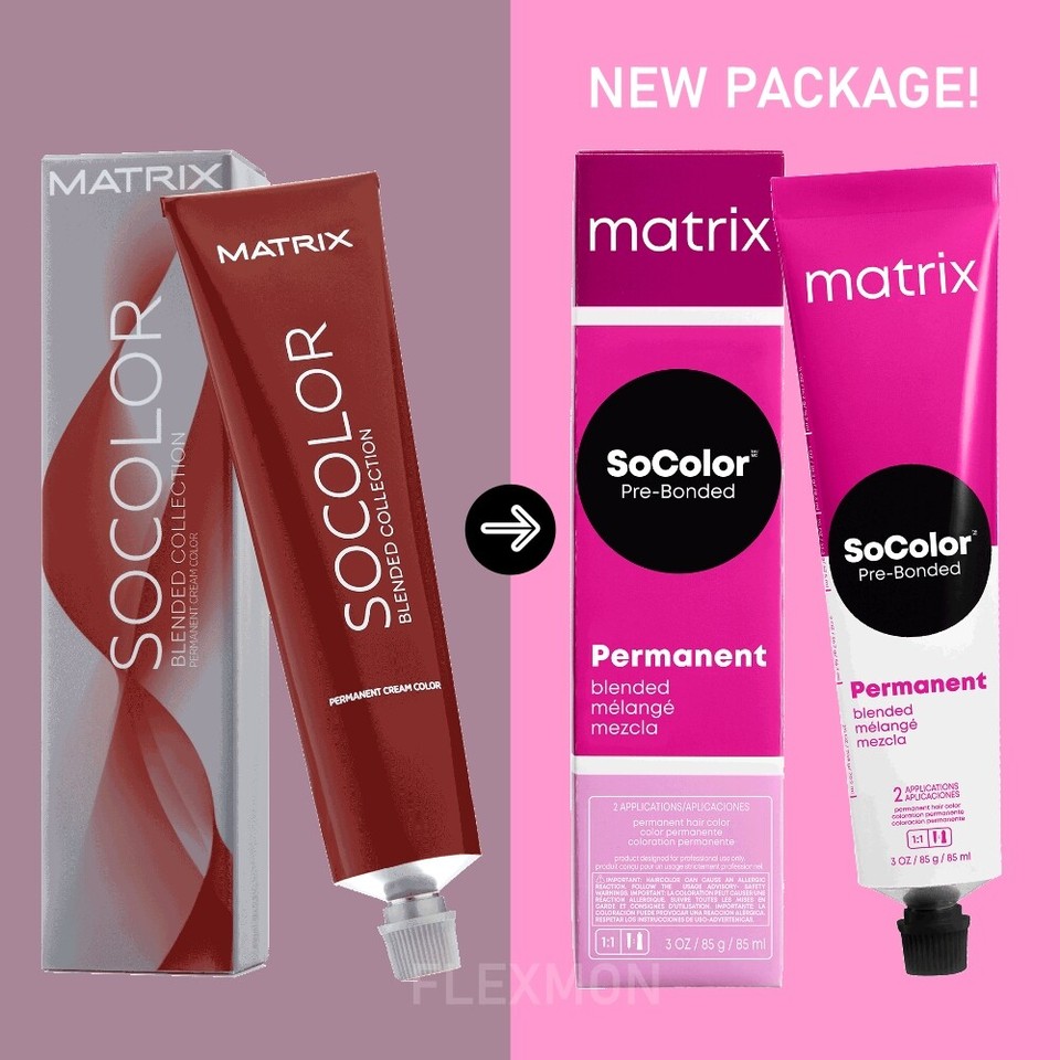 Matrix Socolor Permanent Hair Color 3oz or Creme Developer 3oz (Choose ...