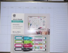  NEW U Brands Magnetic Monthly Calendar Dry Erase Board, 12 x 16 Inches