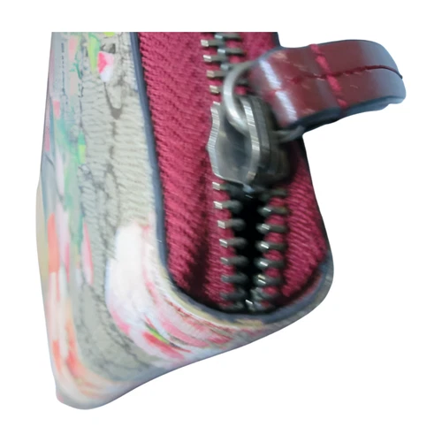 Gucci GG Blooms Floral Supreme Zip Around Wallet Pink Beige Used - Picture 7 of 8