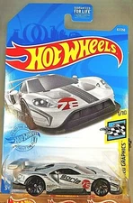 2021 Hot Wheels #67 HW Speed Graphics 1/10 2016 FORD GT RACE Gray w/Black J5 Sp
