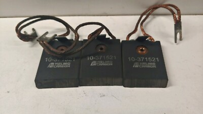 LOT OF (3) NOS! HELWIG 2.25'' X 1.5'' X .375'' GE ELEVATOR CARBON BRUSHES 10-371521