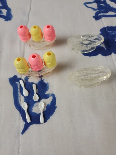 Mattel ICE CREAM SHOPPE SHOP ~ 1987 ~ REPLACEMENT PARTS ~ BIG ICE CREAM SUNDAES