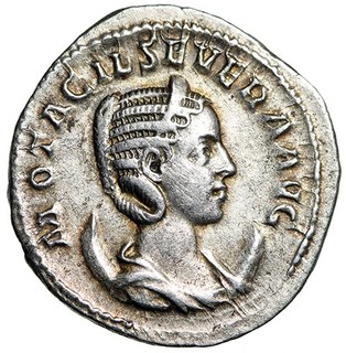 LARGE Silver Roman Coin w COA Empress Otacilia Severa CERTIFIED High Quality