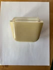 VINTAGE Pyrex Homestead 501 Refrigerator Dish in a Speckled Tan With Ribbed Lid