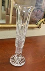 Vintage 8.5” Heavy Waterford Ireland Crystal Cut Flared Footed Vase Lismore ?