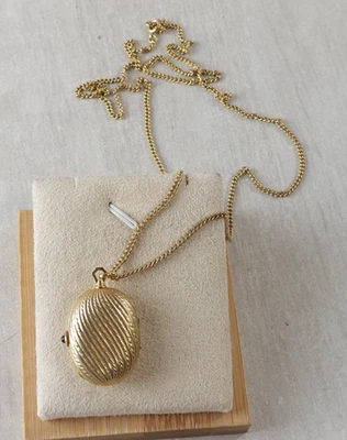 Vintage Montre Mécanique KIPLE Argentée Femme Pendentif et Chaine
