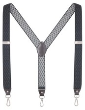 Men's Suspenders with Swivel Hooks and Elastic Straps Y-back, for Heavy Duty,...