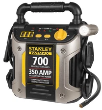 Stanley Portable Jump Starter 700A Peak 120PSI Air Compressor USB LED 12V Kit