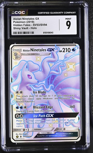 Alolan Ninetales-GX graded CGC 9 for sale on eBay