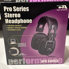 Brand New Cyber Acoustics Pro Series ACM-500 Headphones Computer Lab Headphones