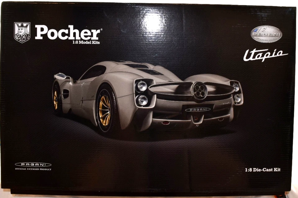 Pocher Pagani Utopia Coupe - Rinascimento Lucido 1/8 Die-Cast Model Kit HK120 - Image 4 of 4