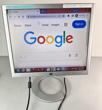 HP f1905 19" Flat -P anel LCD Monitor Adjustable Screen with Stand, Power Cord