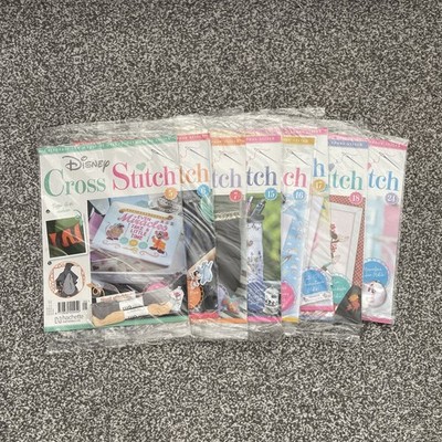Hachette Disney Kreuzstich Zeitschriften x 4 alle verschieden C972C
