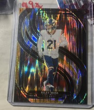2024 Panini Select - Premier Level Riley Moss #190 Black & Gold Shock Prizm