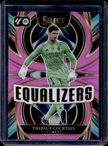 2025-26 Panini Select La Liga Thibaut Courtois Equalizers Pink Prizm #/25