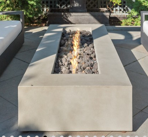 RH Ixtapa Rectangular Fire Table - natural gas - $3,790