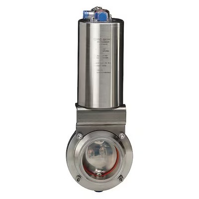 Vne 51C2.5As/Vbac-Xx Butterfly Valve, T304 Ss Body, 2-1/2'' Tube