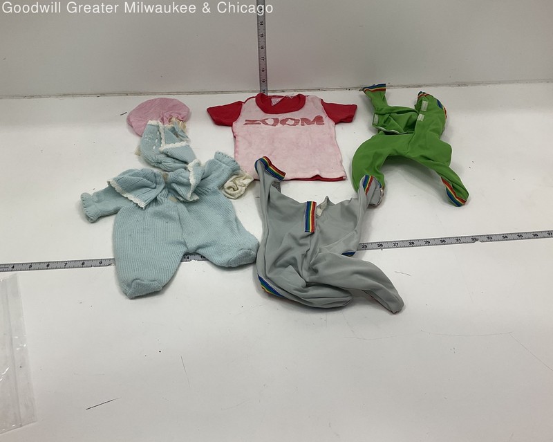Vintage Cabbage Patch Doll Mixed Clothes Stains Are Visible