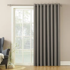 Barrow Energy Efficient Grommet Sliding Patio Door Curtain Panel, 100 X 84, Gray