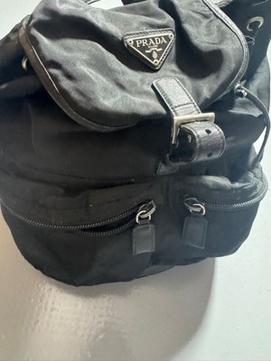 Rucksack Prada Vintage schwarz Nylon