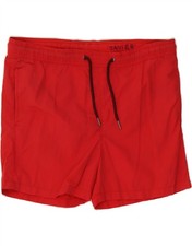 JACK  JONES Mens Swimming Shorts Small Red Nylon RR02