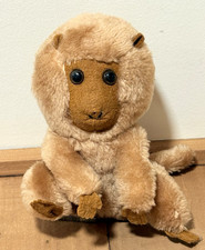 Dakin Monkey 7" Plush Vtg 1980 Stuffed Brown Ground Nut Shell Korea