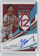 2021-22 Panini Immaculate Collegiate /3 Ziaire Williams RPA Rookie Patch Auto RC