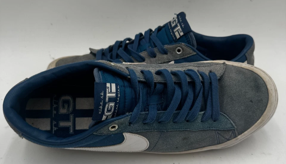 Tênis Nike SB Zoom Blazer Low Pro GT masculino 11.5 cinza azul DC7695-401 - Imagem 4 de 4