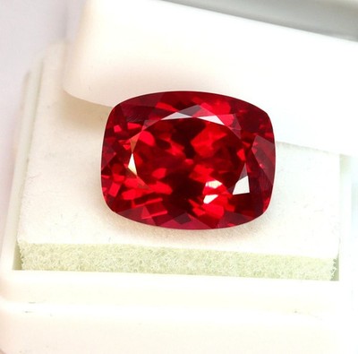 11 Ct Natural Certified Burma Red Ruby Cushion Cut Untreated Loose Gemstone