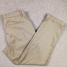 Nike Dri-FIT Golf Pants Mens 34x30 Light Bone Tan Polyester Spandex