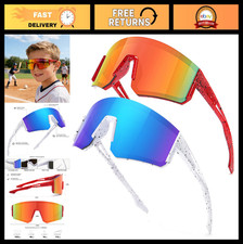 Youth Sports Sunglasses for Kids 6-12 - Lightweight Baseball  Cycling Shades