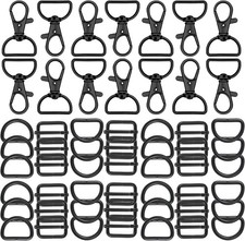 56 Pieces D Rings for Purse Bag Hardware Purse Hardware for Bag Making Buckles C