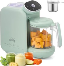 5in1 Baby Food Maker Steamer Blender w/ Stainless Steel Basket BPA-Free Green