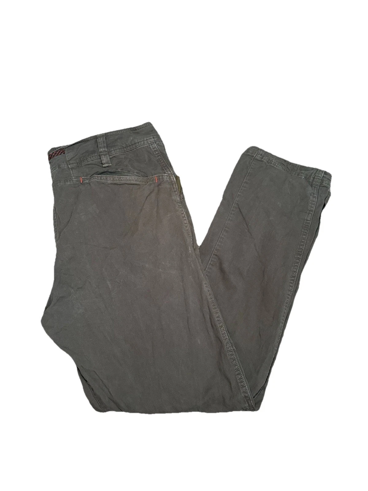 North Face Tech Pants Mens 34 Green Pockets Nylon Hiking Fishing