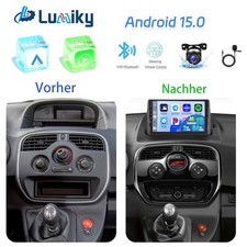 9" 2+64GB Android 15 Autoradio für Renault Kangoo II X61 FW/KW Nissan NV250 Kam+