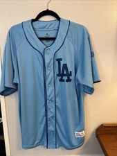 LOS ANGELES DODGERS Baseball Blank Dynasty L Jersey MLB Blue