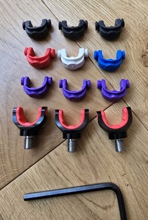 3x JAG Products Prolite Black Small Lockdown Rear Buzz Bar Rod Butt Rests inser