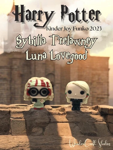 HARRY POTTER Kinder Joy Funko Pop Luna & Sybill Rare Collectible Set 2023