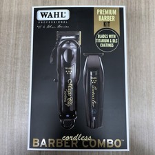 Wahl Cordless Barber Combo Clipper/Detailer Trimmer - Black US 3025397 US