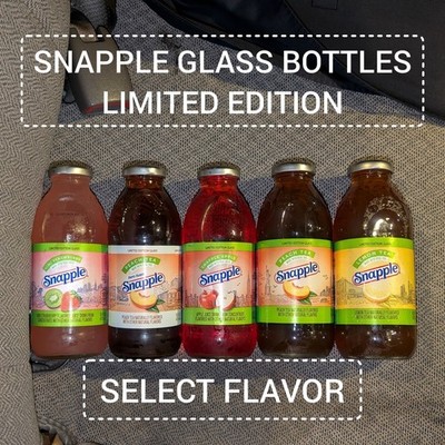 Limited Edition Snapple Glass Bottle NYC 2025 16 fl oz Choose Flavor    Rare