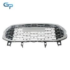 Plastic Fit For GMC Terrain 2018 2019-2021 Front Upper Grille Assembly Chrome