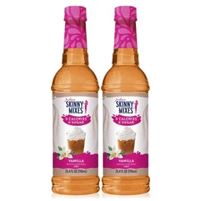 Jordan’s Skinny Mixes Sugar Coffee Syrup, Vanilla Coffee Flavoring Syrup, Zer...