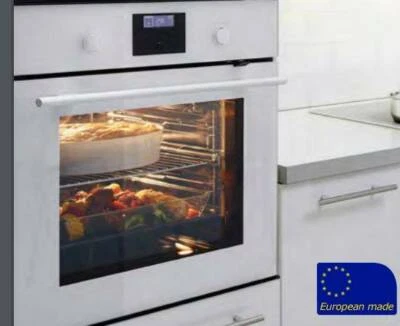 Bejulad Forced Air Oven White Glass 60cm 140 Broken Glass