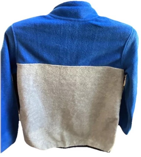 NWT Eddie Bauer Youth Boys Quest Fleece 1/4 Zip Pullove Small 7/8 Blue Gray - Picture 2 of 3
