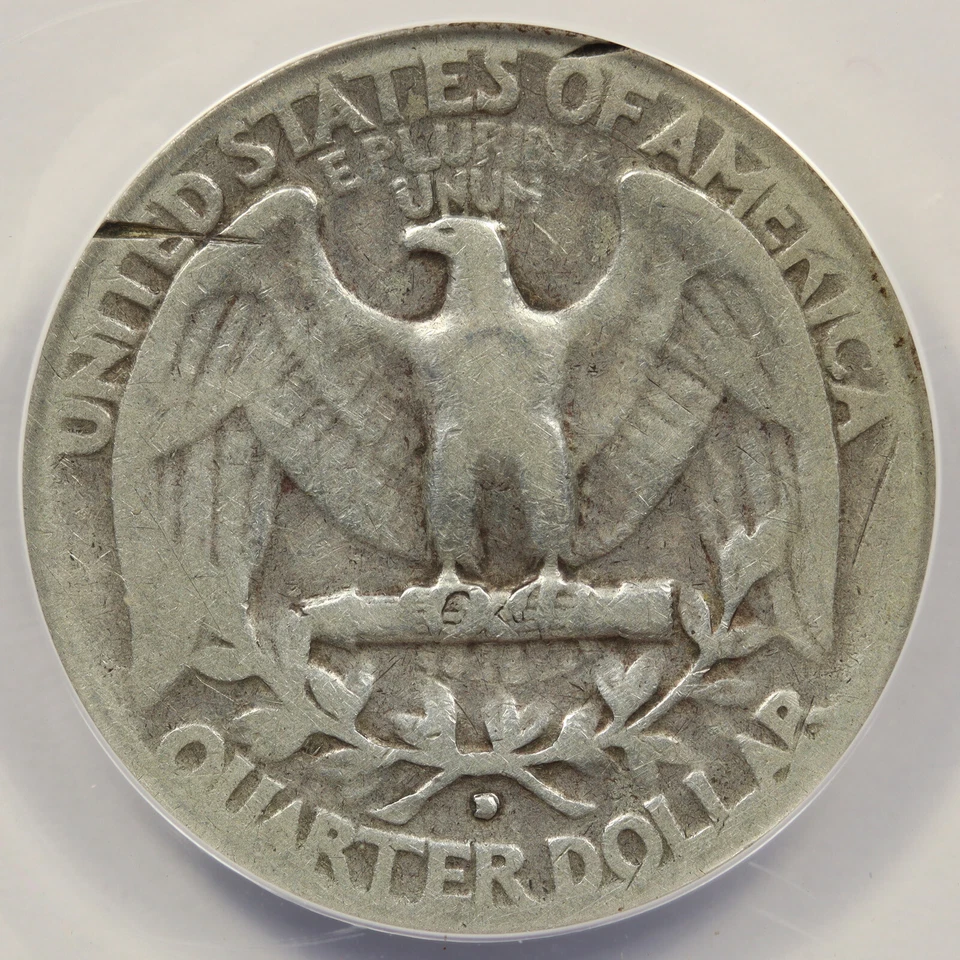 1932-D 25c Washington Quarter ANACS VG8 Details Damaged - Image 4 of 4
