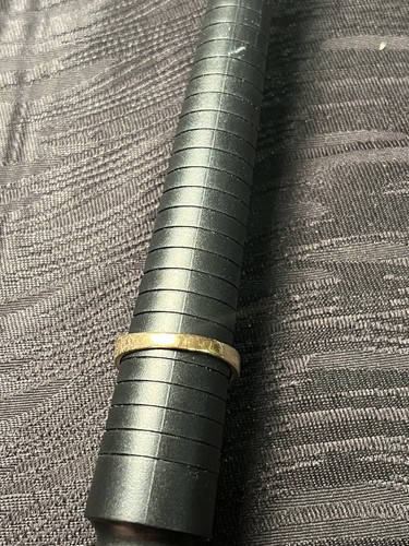Ring 10 Karat Gelbgold schwarzer Onyx und Diamant Größe 13,5 *gebrochener Schaft* - Bild 9 von 17