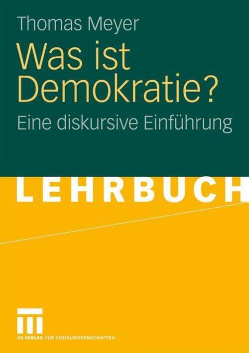 Thumbnail - Was Ist Demokratie? Eine Diskursive Einführung Thomas Meyer