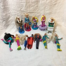 Lot of 12 Mcdonalds Barbie Figure Toy Sleigh c1990s 4-5" Vintage